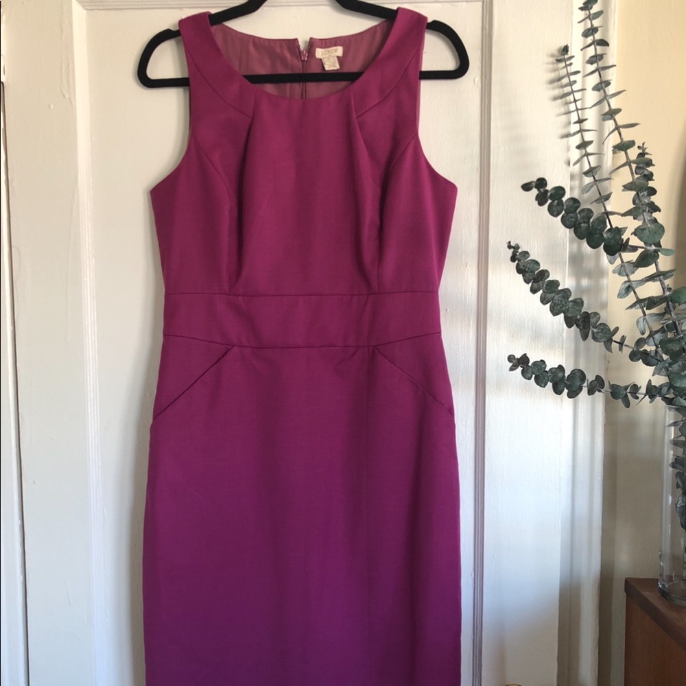 J. Crew fuscia dress